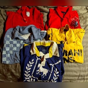 Various brands golf/polo shirts - size 10/12 (L)